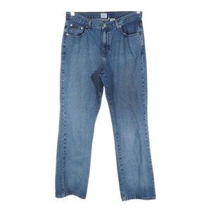 Calvin Klein Womens Jeans 10 Bootcut Medium Stone Washed Sandblast 33 x 32